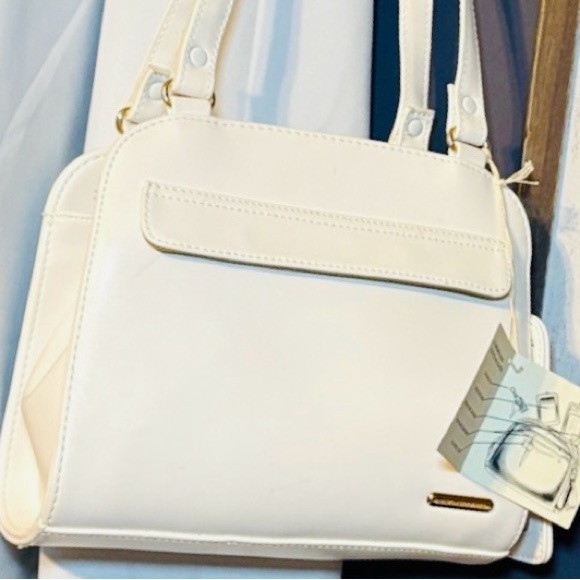 Liz Claiborne White Shoulder Bag - Picture 3 of 6